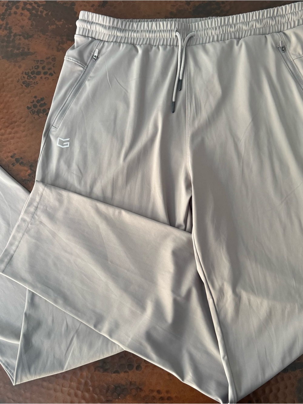 G Gradual Mens XXL Open Bottom Athletic Pants Track Gym Workout Joggers Zipper - Picture 2 of 11